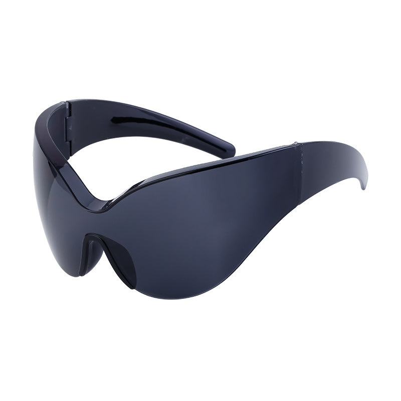Wholesale Outdoor Cycling Windproof One-piece Large Frame Sunglasses